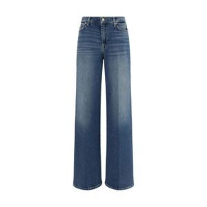 7FOR Blue Cotton Flared Women's Jeans